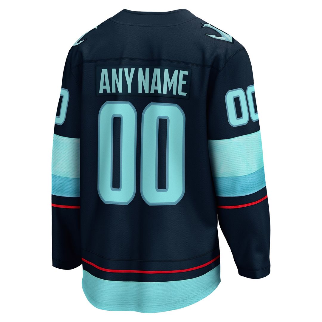 Seattle Kraken Fanatics Away Breakaway Custom Jersey - White