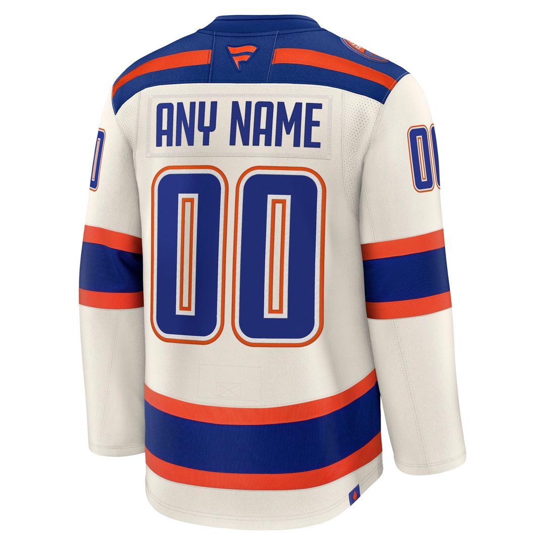 Edmonton Oilers Fanatics Away Premium Custom Jersey - White