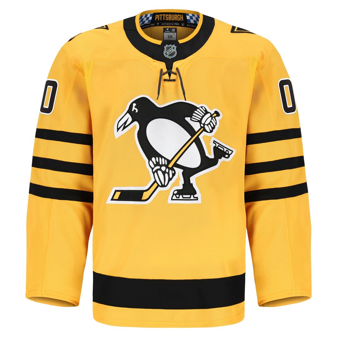Pittsburgh Penguins Fanatics Alternate Authentic Pro Custom Jersey - Gold