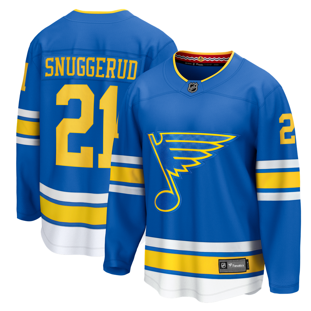 Jimmy Snuggerud St. Louis Blues Fanatics Home Breakaway Jersey - Blue