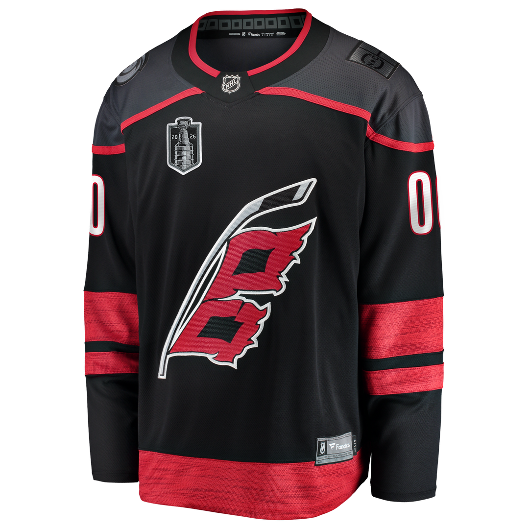 Carolina Hurricanes Fanatics 2026 Stanley Cup Final Home Breakaway Custom Jersey - Black