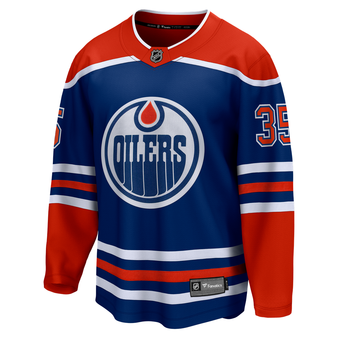 Tristan Jarry Edmonton Oilers Fanatics Home Premier Breakaway Player Jersey - Royal