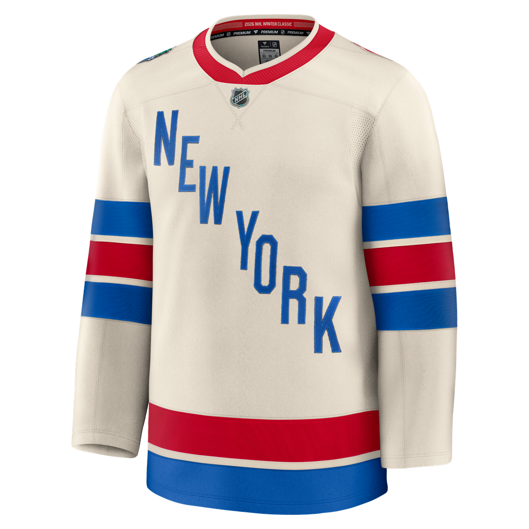 New York Rangers Fanatics 2026 NHL Winter Classic Premium Jersey - Beige