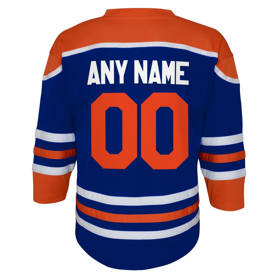 Edmonton Oilers Youth Home Replica Custom Jersey - Royal