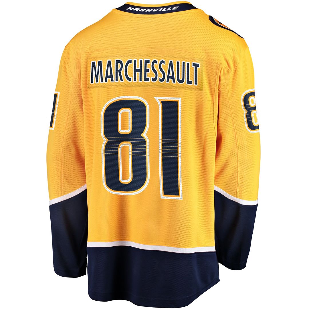 Jonathan Marchessault Nashville Predators Fanatics Breakaway Jersey - Gold