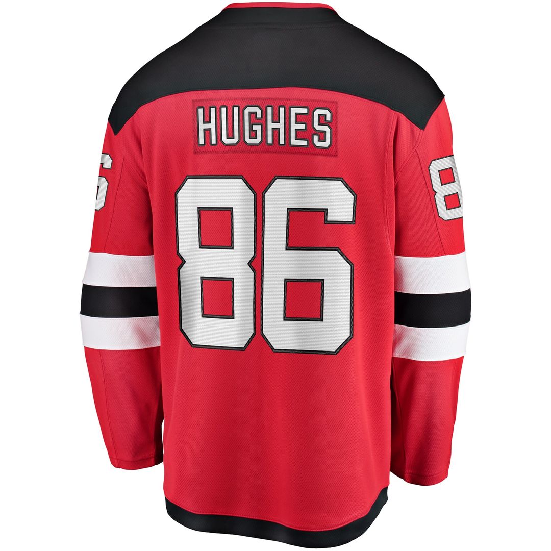 Jack Hughes New Jersey Devils Fanatics Breakaway Player Jersey - Red