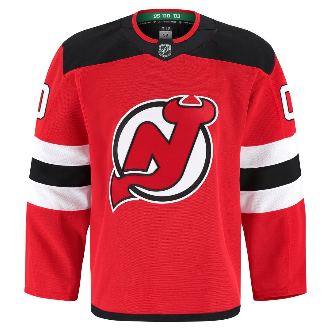 New Jersey Devils Fanatics Home Authentic Pro Custom Jersey - Red