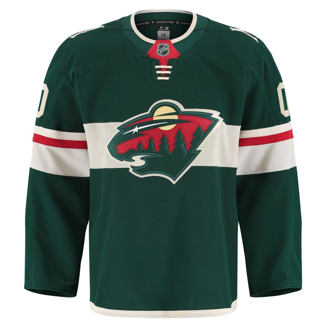 Minnesota Wild Fanatics Home Authentic Pro Custom Jersey - Green