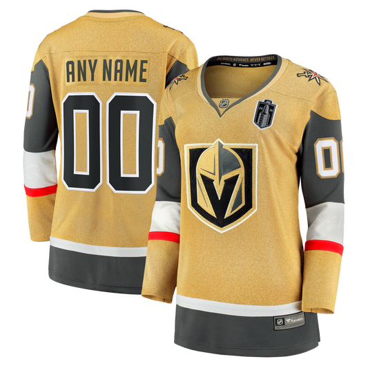Vegas Golden Knights Fanatics Women's 2026 Stanley Cup Final Breakaway Custom Jersey - Gold