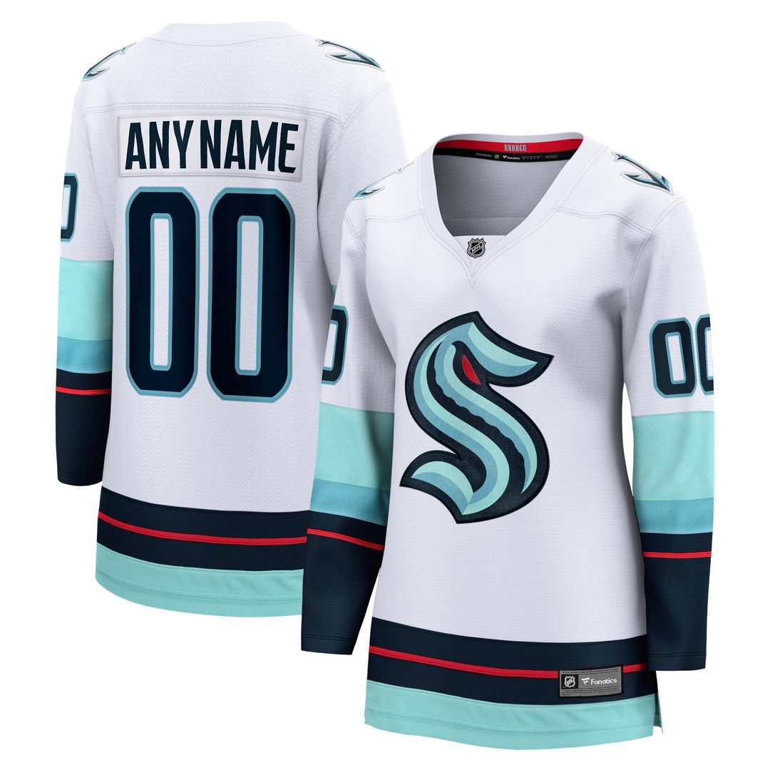 Seattle Kraken Fanatics Women's Home Breakaway Custom Jersey - Deep Sea Blue
