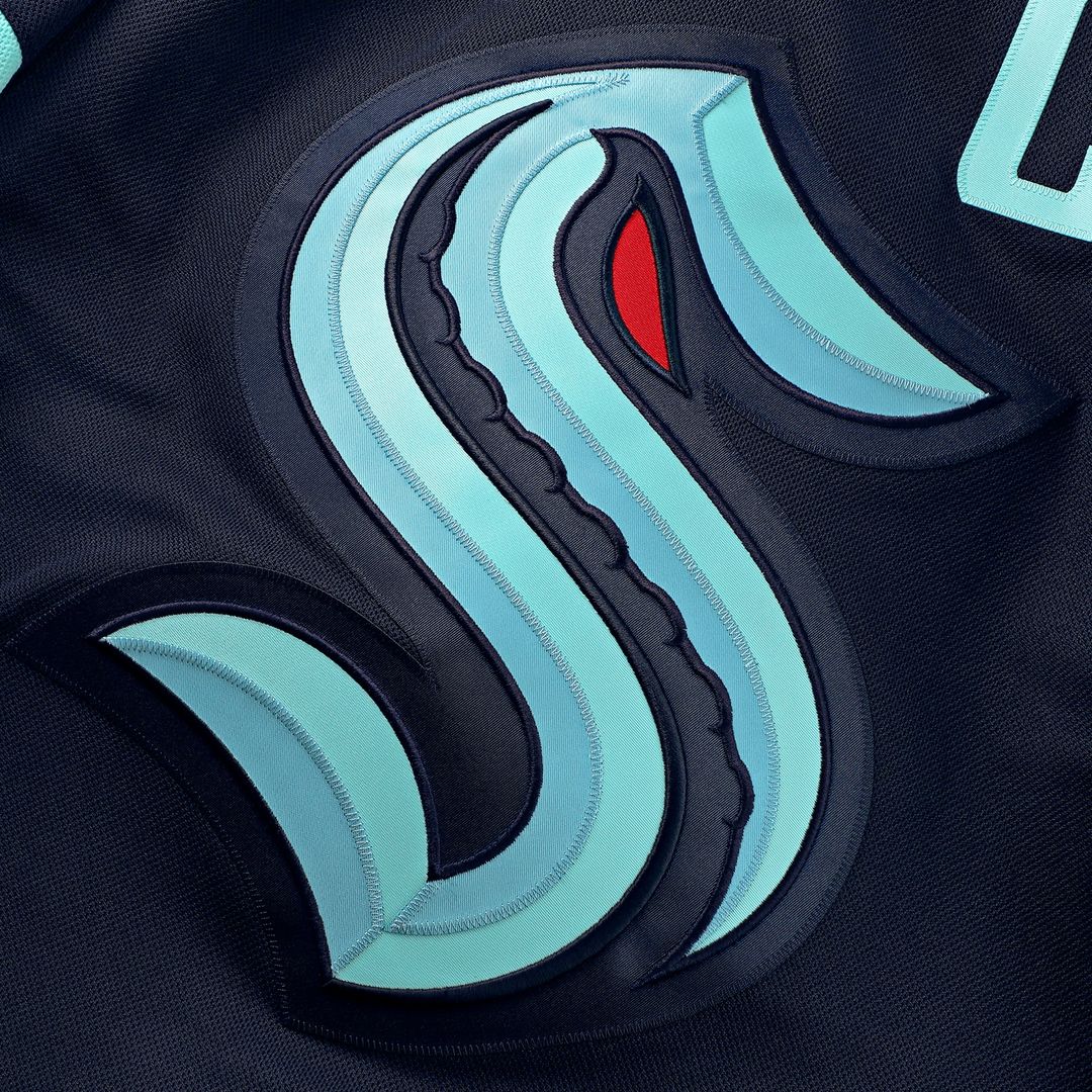 Seattle Kraken Fanatics Home Premium Custom Jersey - Deep Sea Blue