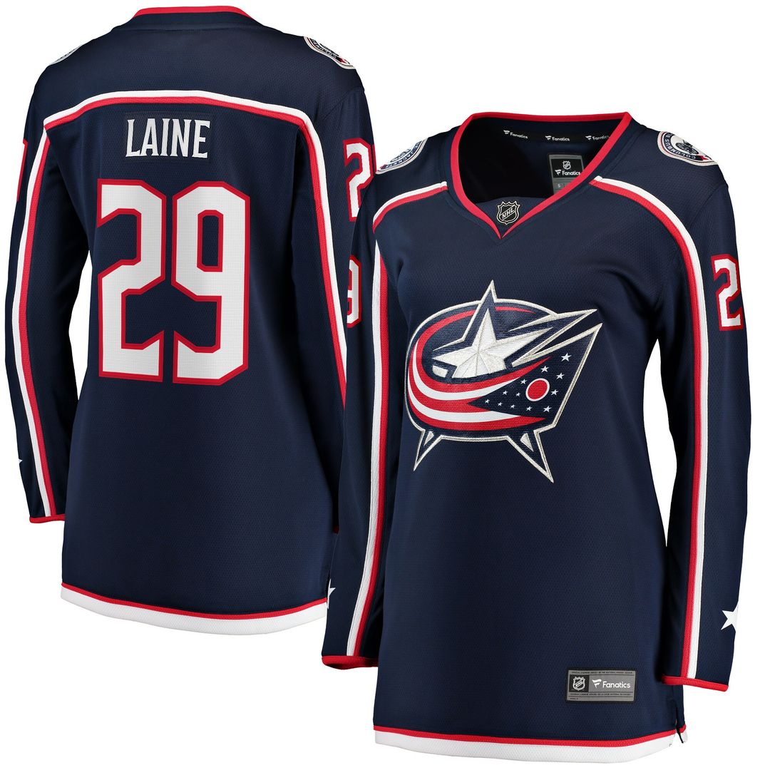 Patrik Laine Columbus Blue Jackets Fanatics Women's Home Breakaway Jersey - Navy