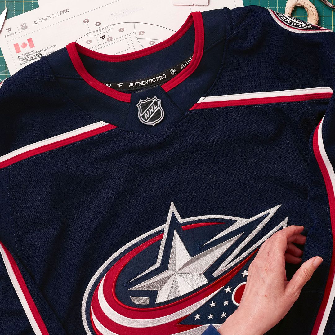 Columbus Blue Jackets Fanatics Home Authentic Pro Custom Jersey - Navy
