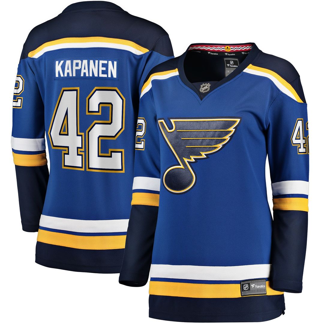 Kasperi Kapanen St. Louis Blues Fanatics Women's Home Breakaway Player Jersey - Blue