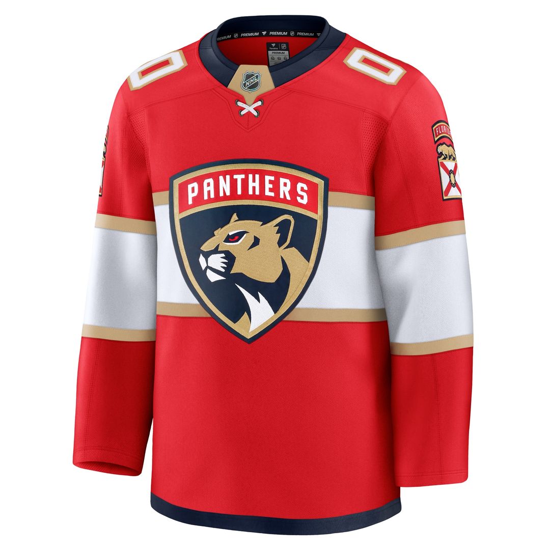 Florida Panthers Fanatics Home Premium Custom Jersey - Red