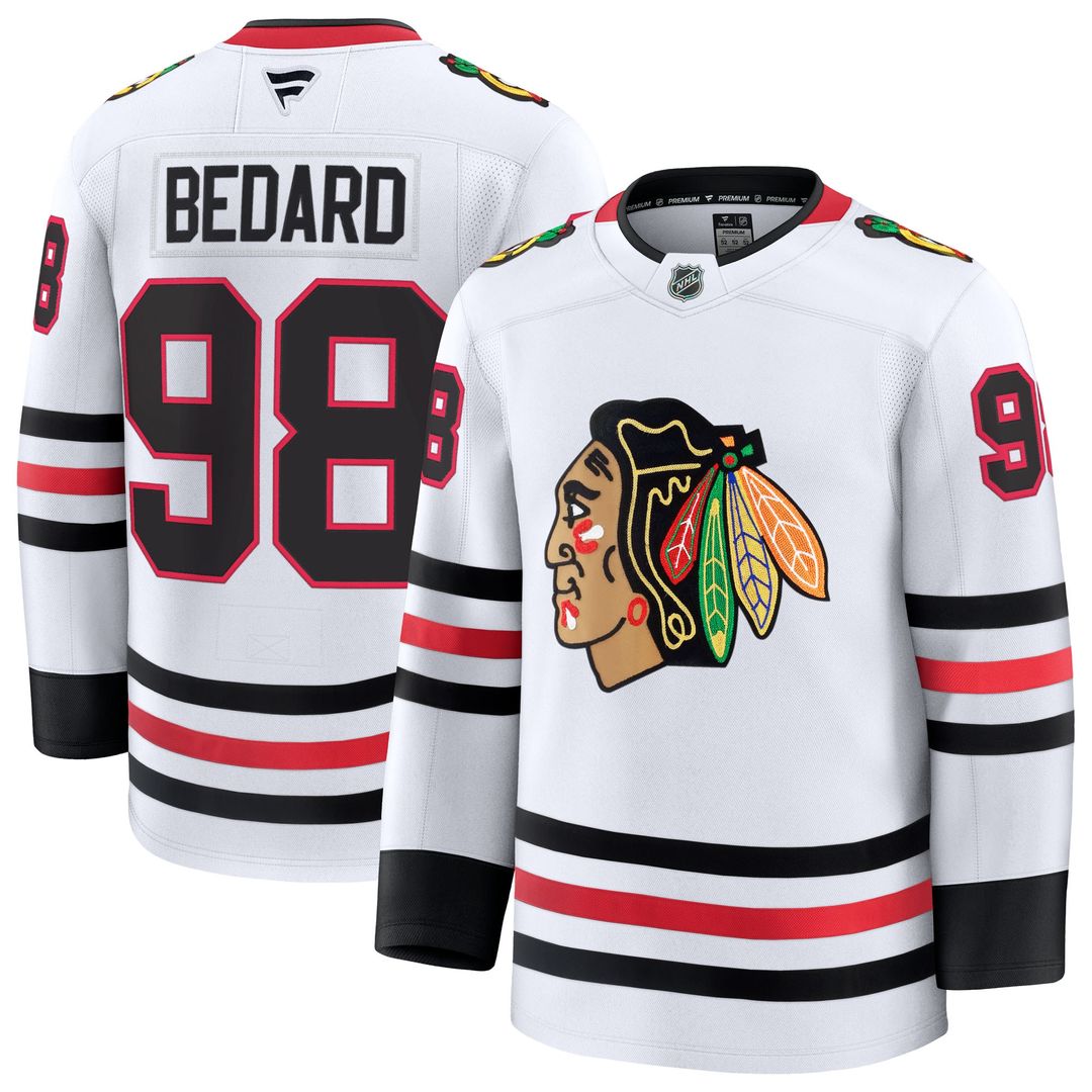 Connor Bedard Chicago Blackhawks Fanatics Home Premium Jersey - Red
