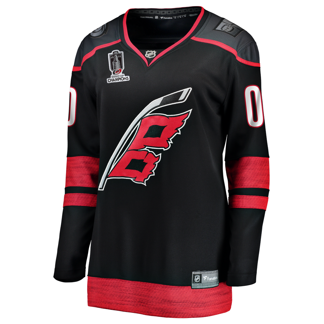 Carolina Hurricanes Fanatics Women's 2026 Stanley Cup Champions Home Breakaway Custom Jersey - Black