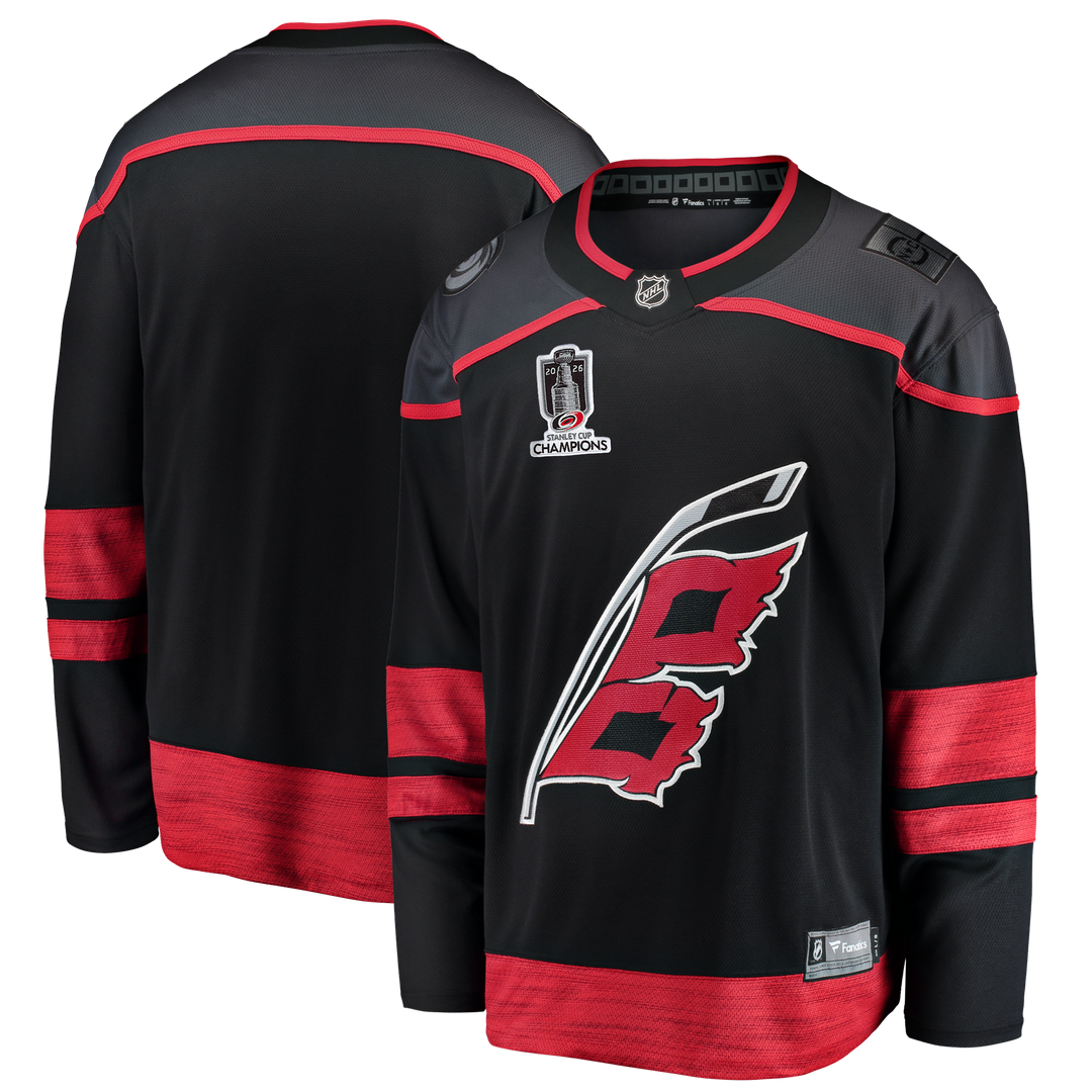 Carolina Hurricanes Fanatics 2026 Stanley Cup Champions Home Breakaway Jersey - Black
