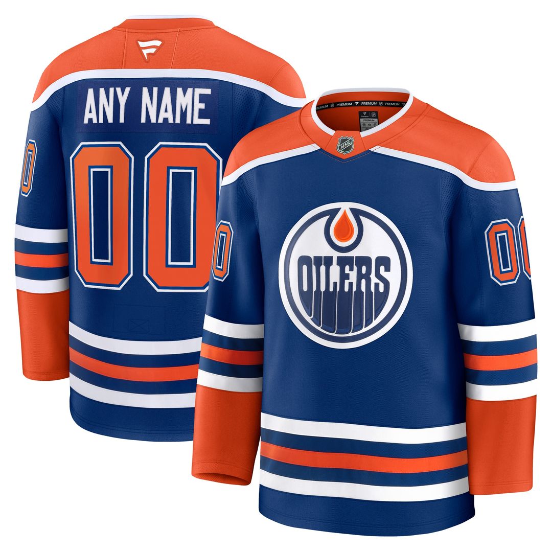 Edmonton Oilers Fanatics Away Premium Custom Jersey - White