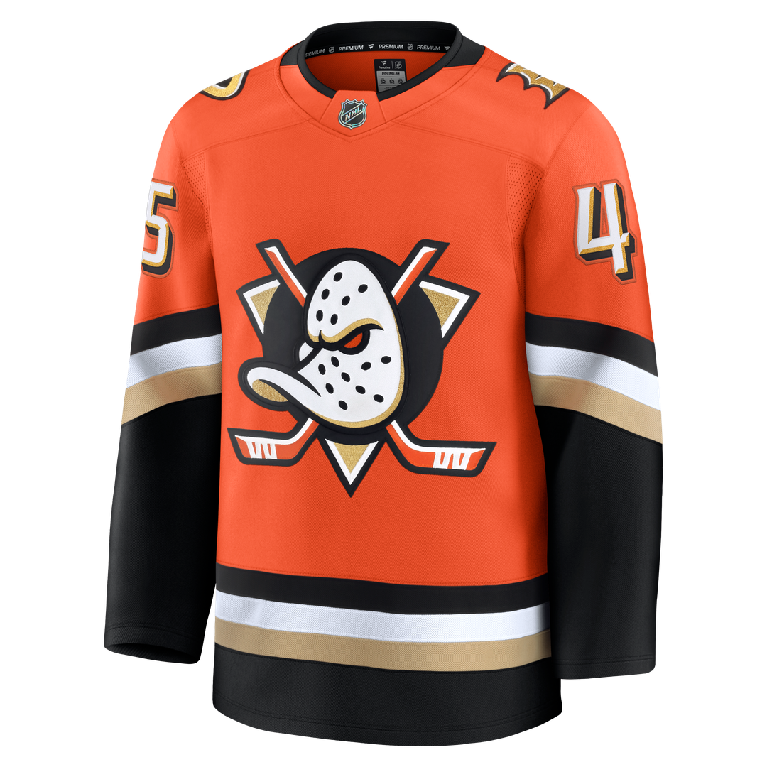 Beckett Sennecke Anaheim Ducks Fanatics Home Premium Jersey - Orange