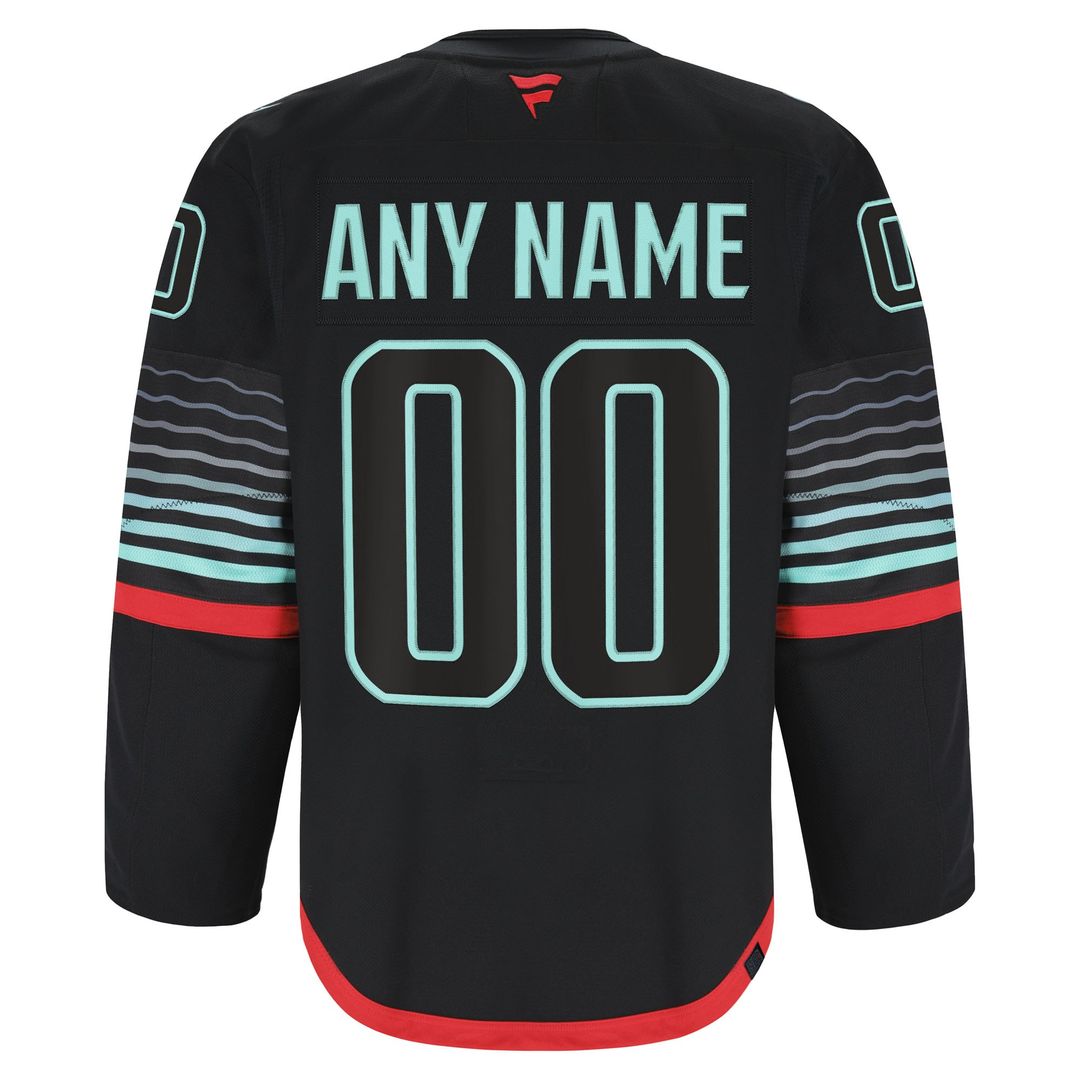 Seattle Kraken Fanatics Alternate Authentic Pro Custom Jersey - Black