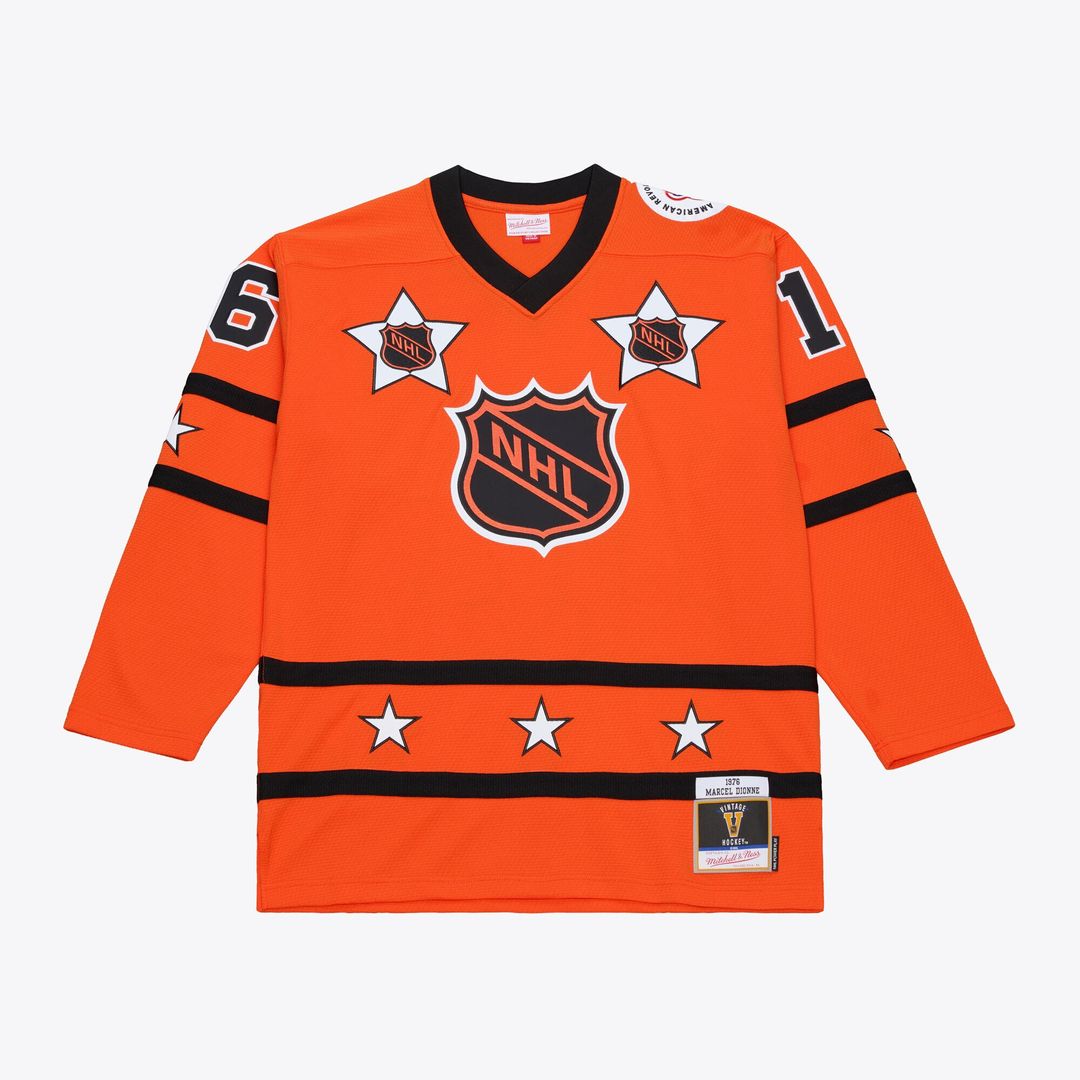 Marcel Dionne Mitchell & Ness 1976 NHL All-Star Game Power Play Jersey - Orange