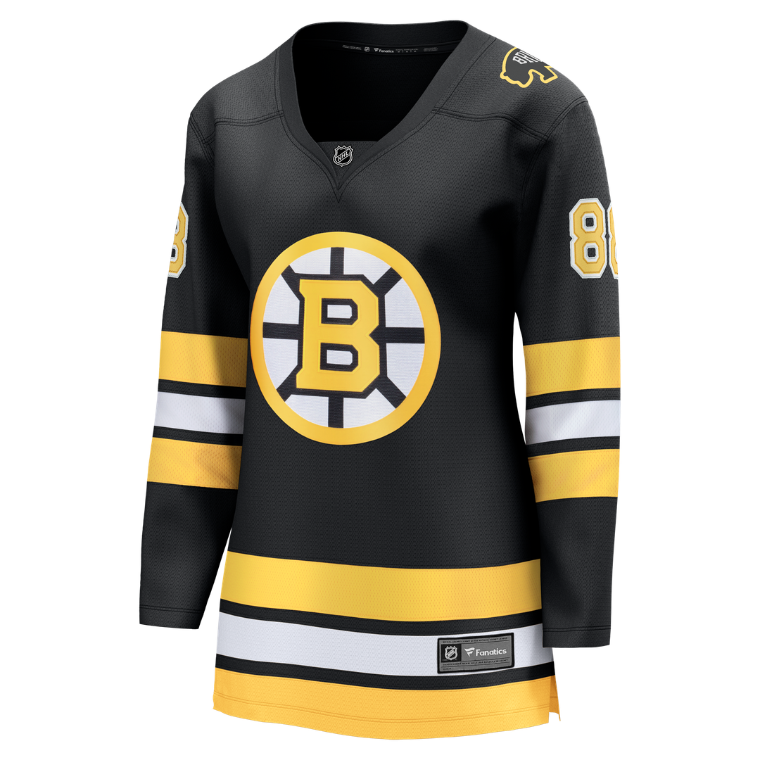 David Pastrnak Boston Bruins Fanatics Women's Home Breakaway Jersey - Black