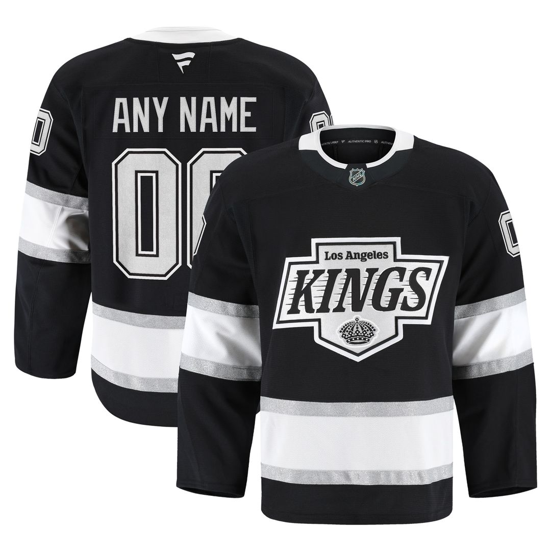 Los Angeles Kings Fanatics Home Authentic Pro Custom Jersey - Black