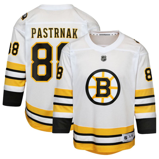 David Pastrnak Boston Bruins Youth Home Player Replica Jersey - White