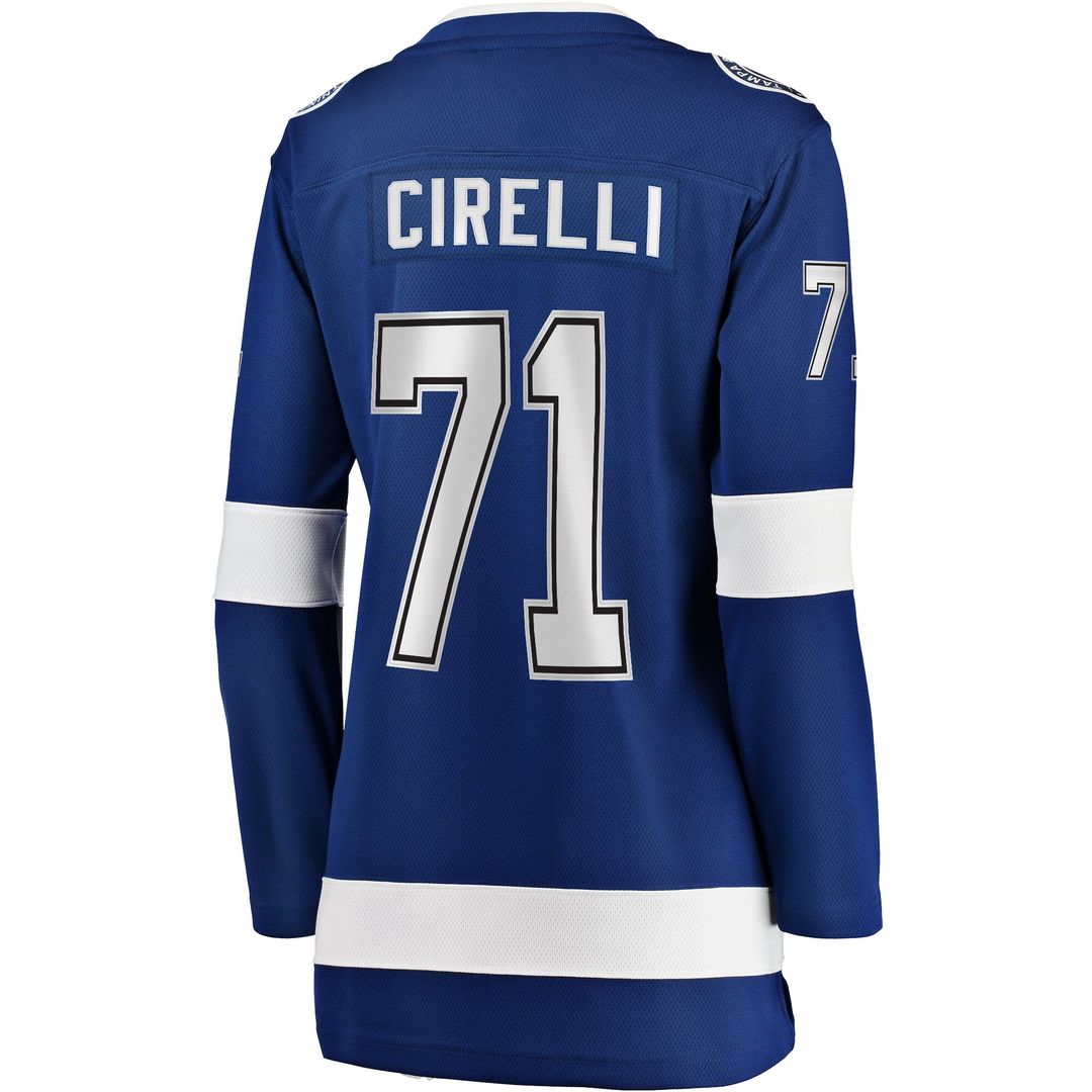 Anthony Cirelli Tampa Bay Lightning Fanatics Women's Home Breakaway Player Jersey - Blue