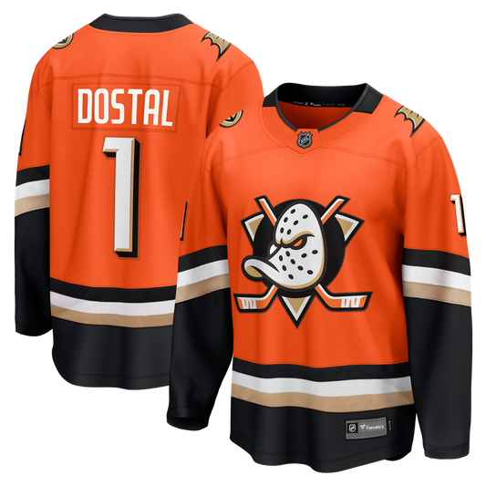 Lukas Dostal Anaheim Ducks Fanatics Home Breakaway Jersey - Orange
