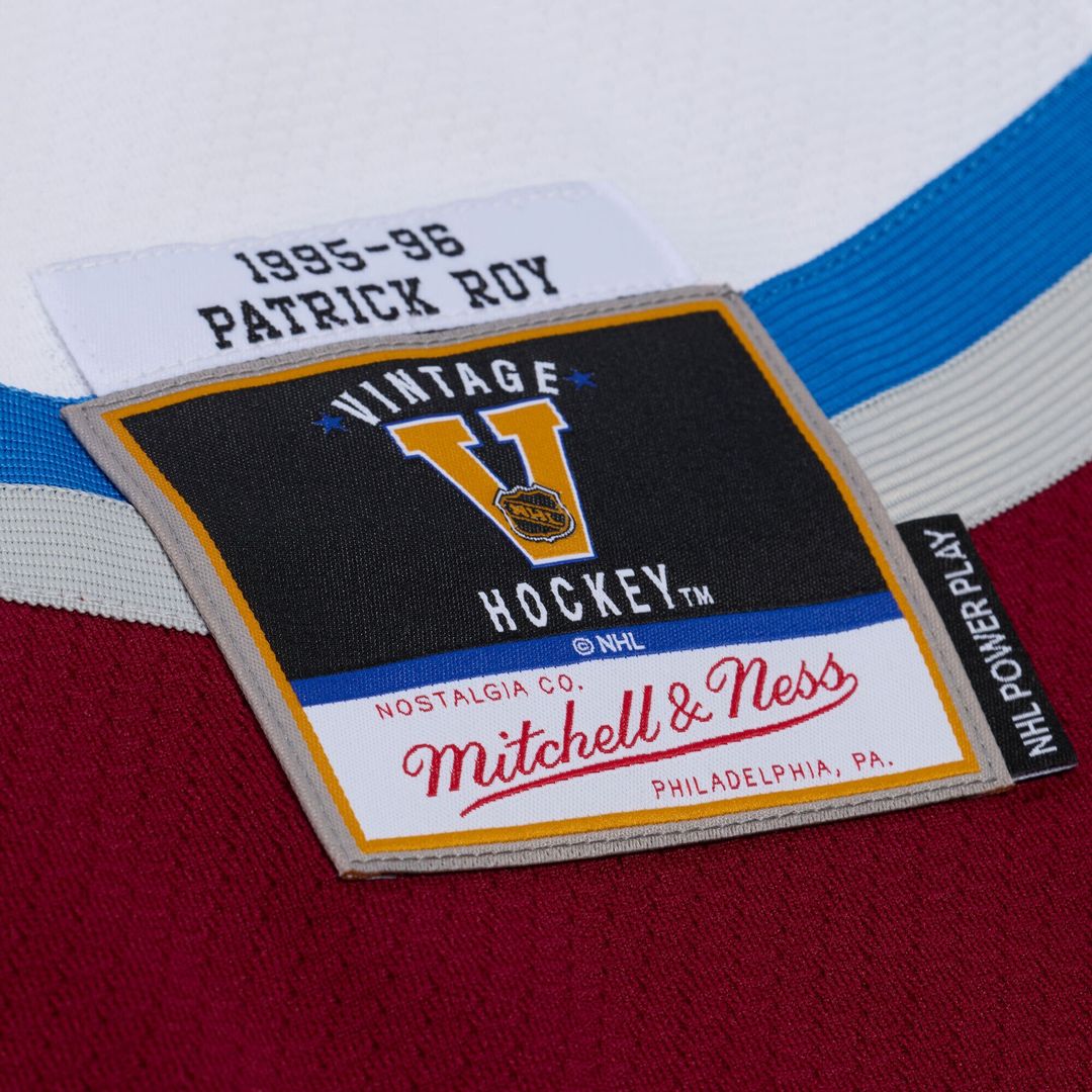 Patrick Roy Colorado Avalanche Mitchell & Ness 1995 Power Play Jersey - White