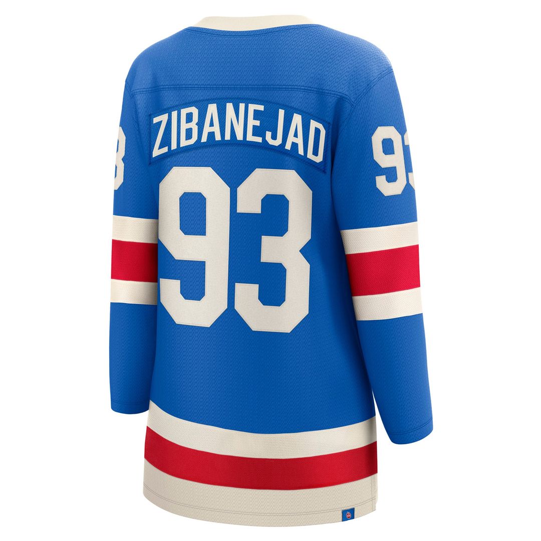 Mika Zibanejad New York Rangers Fanatics Women's Centennial Breakaway Jersey - Blue