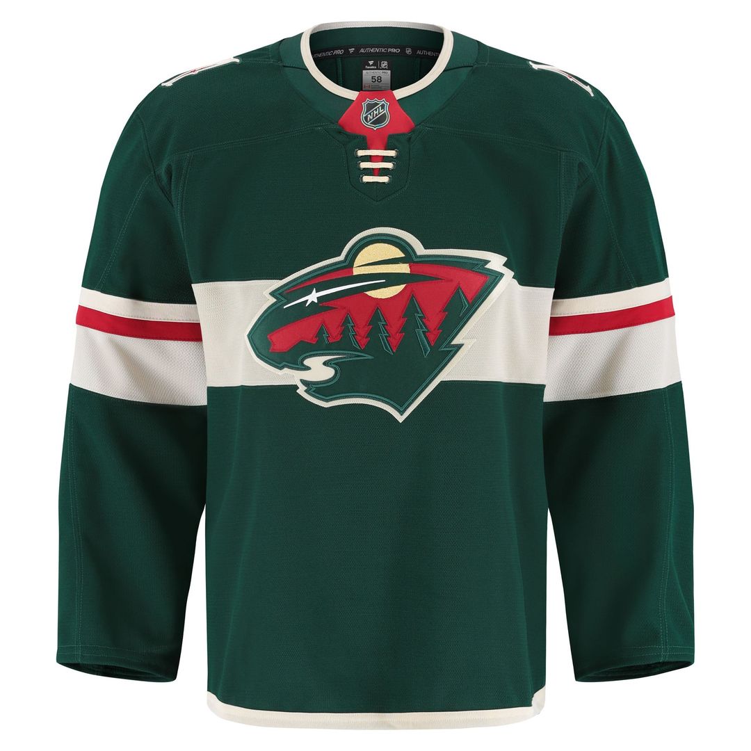 Minnesota Wild Fanatics Home Authentic Pro Jersey - Green