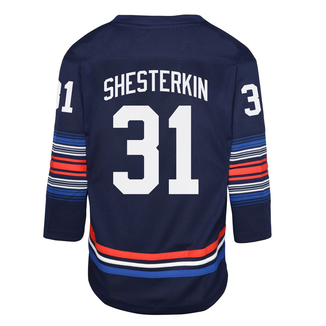 Igor Shesterkin New York Rangers Youth Alternate Player Replica Jersey - Navy