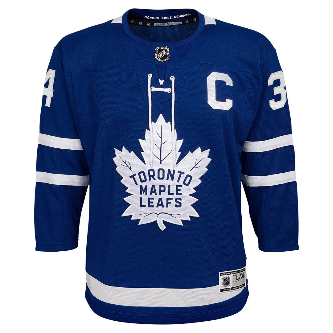 Auston Matthews Toronto Maple Leafs Youth Alternate Premier Player Jersey - Black