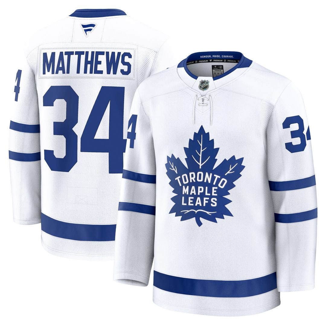 Auston Matthews Toronto Maple Leafs Fanatics Away Premium Jersey - White