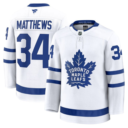 Auston Matthews Toronto Maple Leafs Fanatics Away Premium Jersey - White