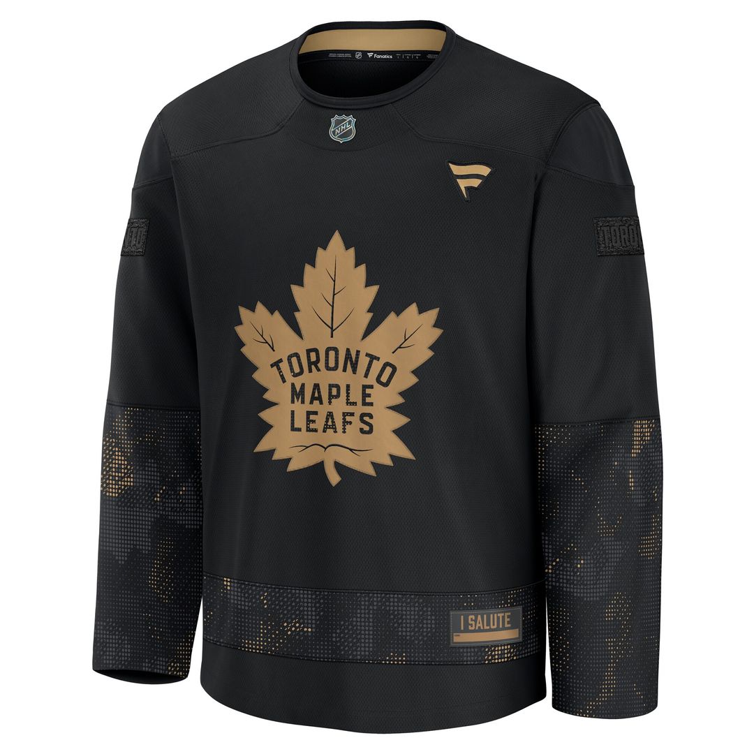 Toronto Maple Leafs Fanatics 2024 Military Appreciation Practice Jersey - Black