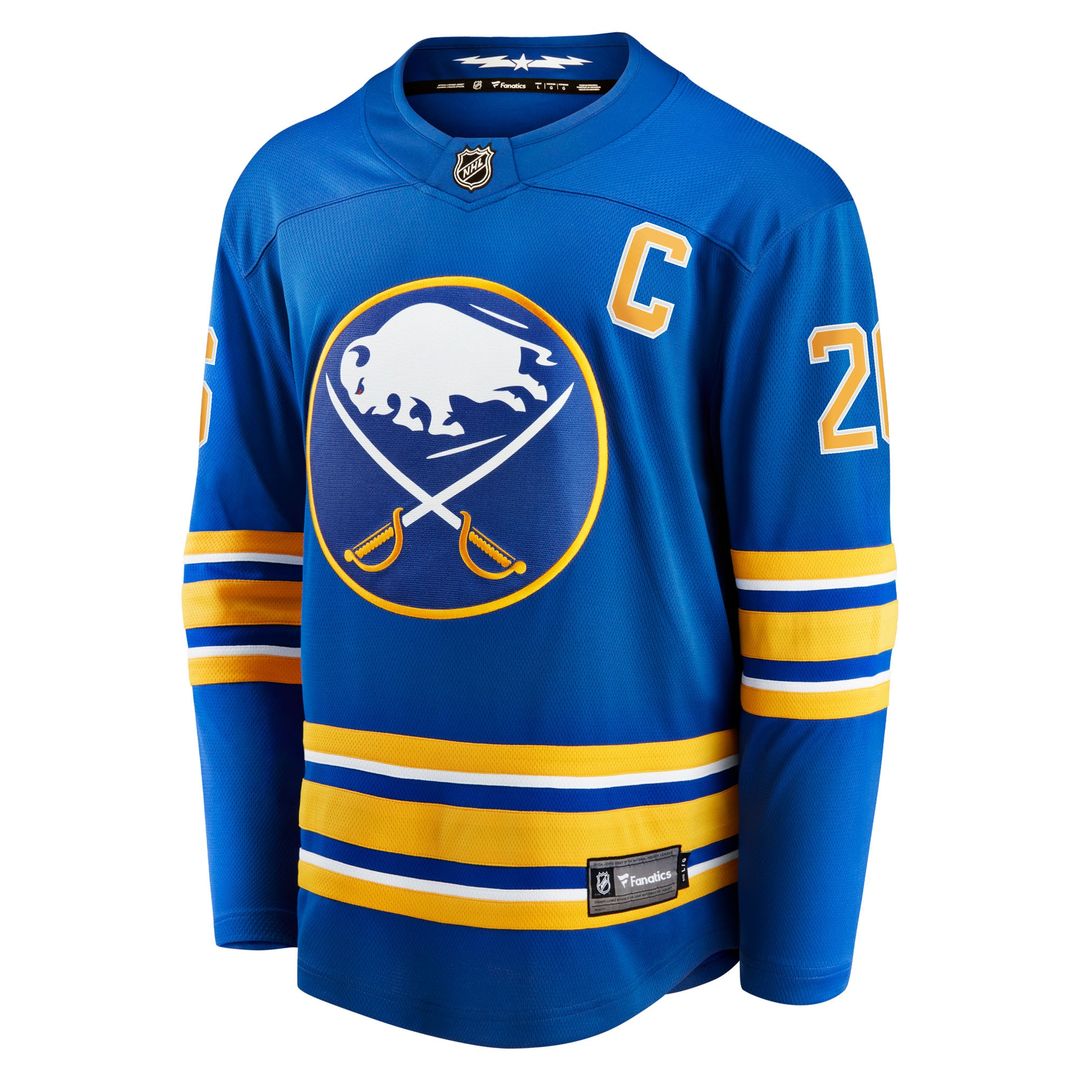 Rasmus Dahlin Buffalo Sabres Fanatics Home Captain Patch Breakaway Jersey - Royal
