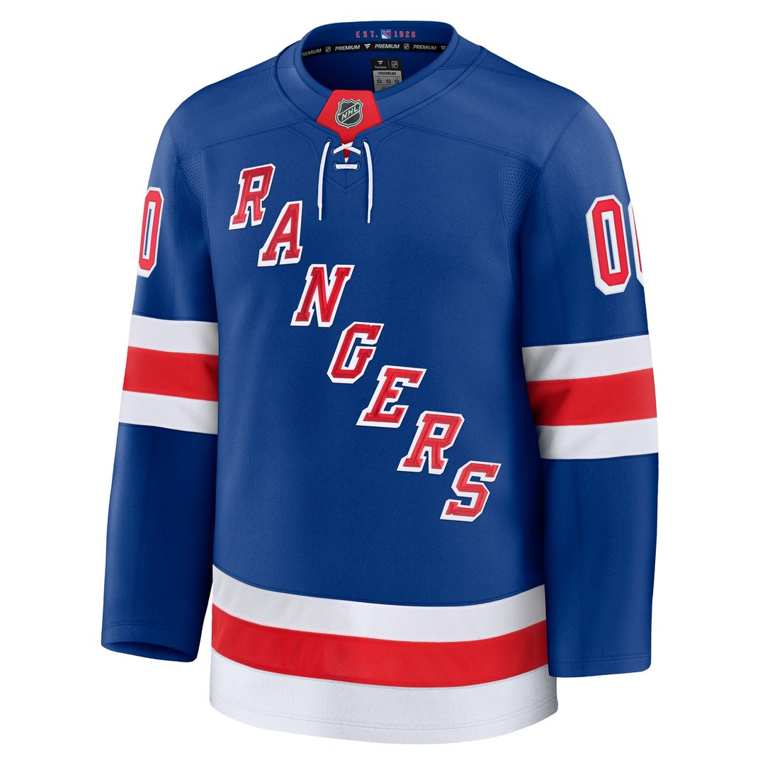 New York Rangers Fanatics Away Premium Custom Jersey - White