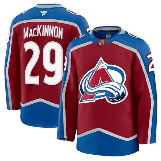 Nathan MacKinnon Colorado Avalanche Fanatics Home Premium Jersey - Burgundy