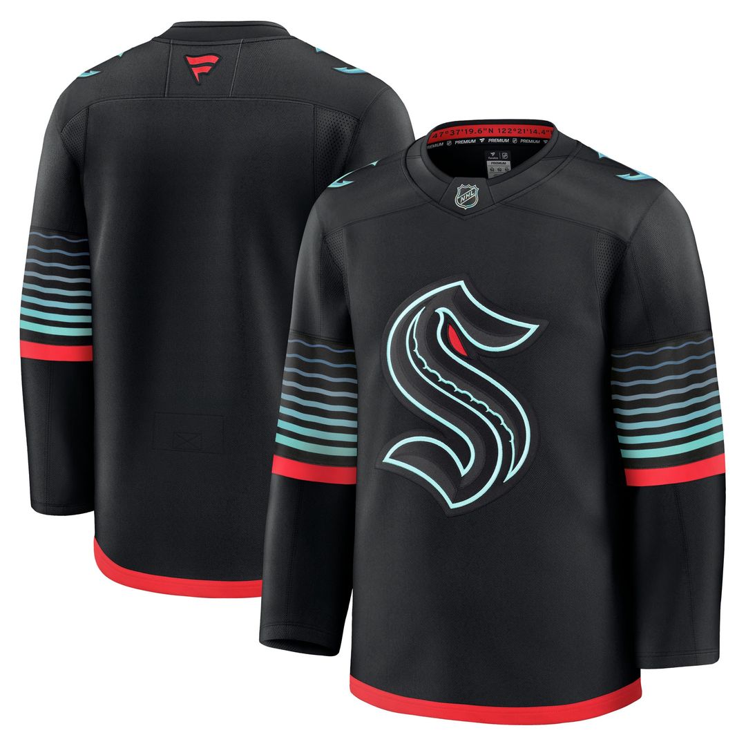 Seattle Kraken Fanatics Home Premium Jersey - Deep Sea Blue