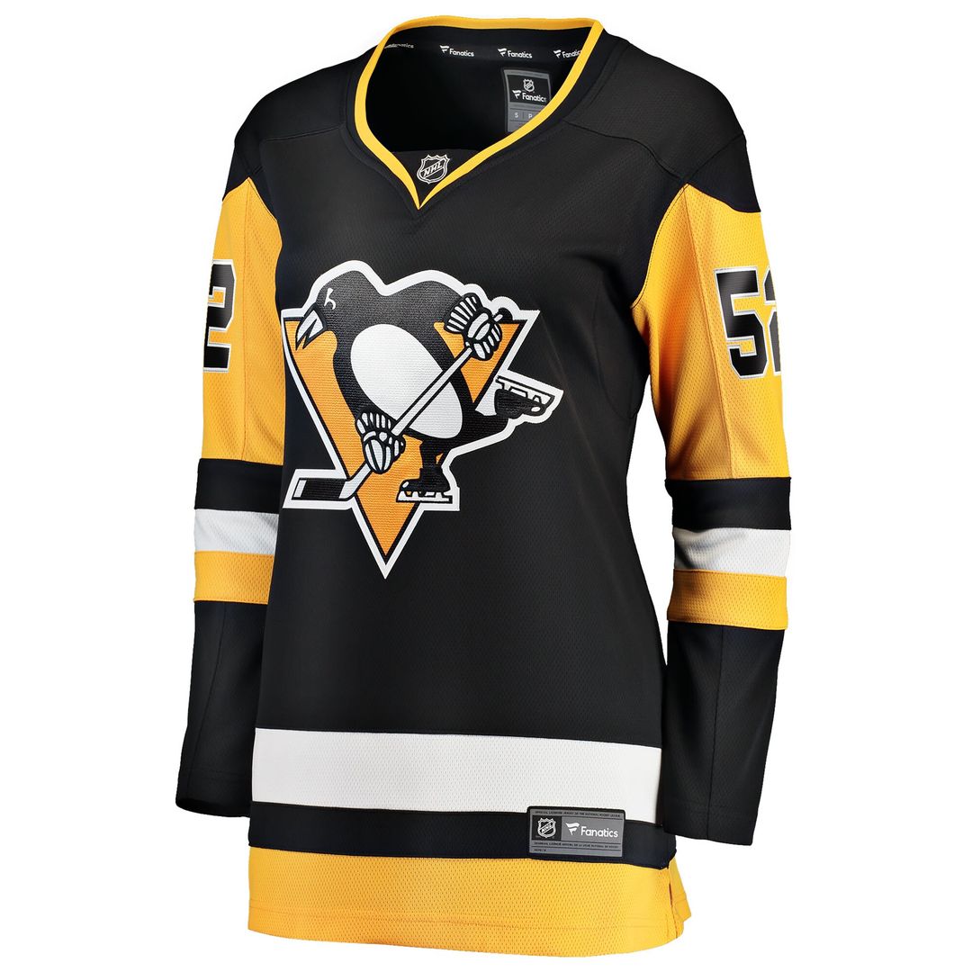 Philip Kemp Pittsburgh Penguins Fanatics Women's Home Breakaway Jersey - Black