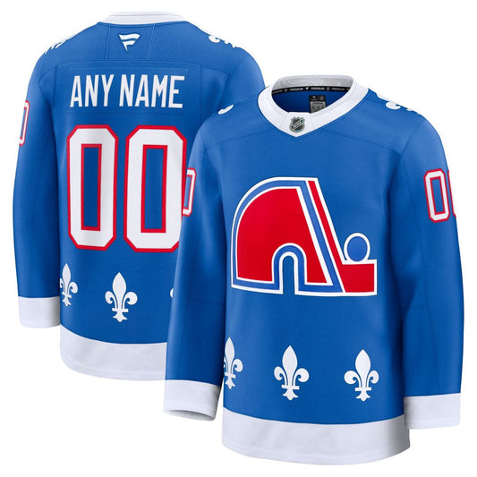 Colorado Avalanche Fanatics Alternate Heritage Premium Custom Jersey - Blue