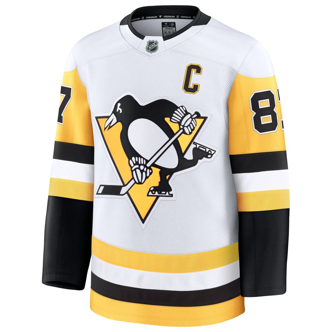 Sidney Crosby Pittsburgh Penguins Fanatics Away Premium Jersey - White