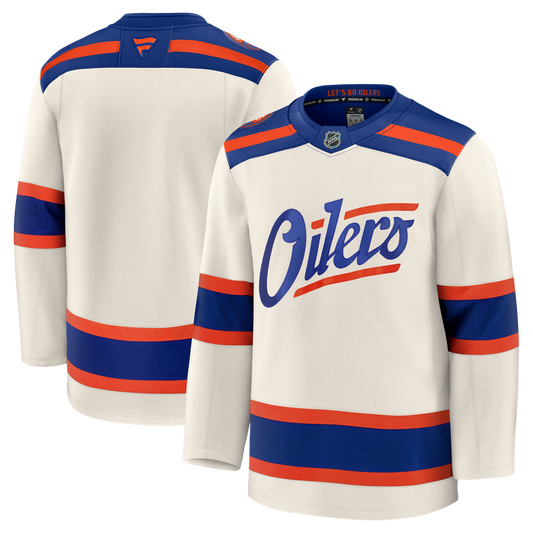 Edmonton Oilers Fanatics Alternate Premium Jersey - Light Beige