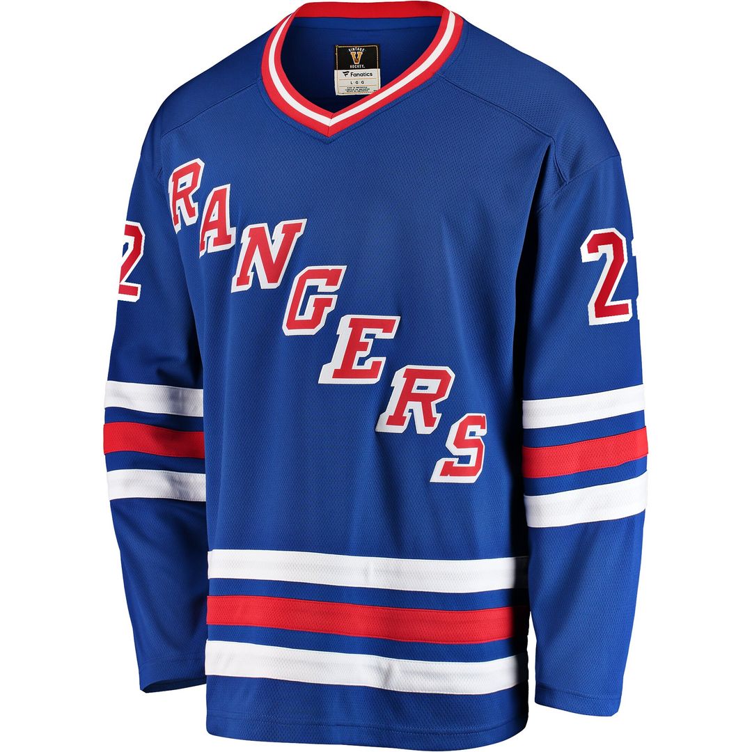 Mike Gartner New York Rangers Fanatics Premier Breakaway Retired Player Jersey - Blue