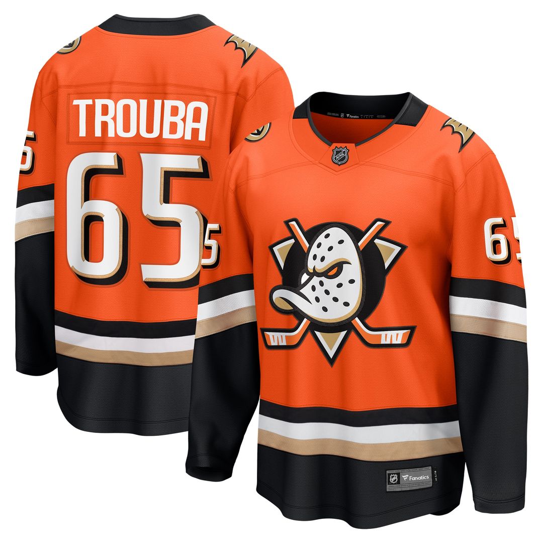 Jacob Trouba Anaheim Ducks Fanatics Home Breakaway Player Jersey - Orange