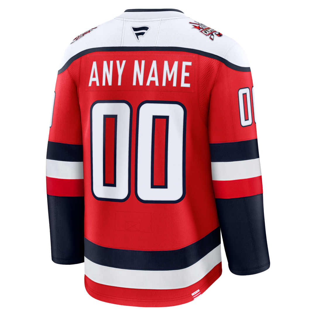 Washington Capitals Fanatics Alternate Premium Custom Jersey - Red